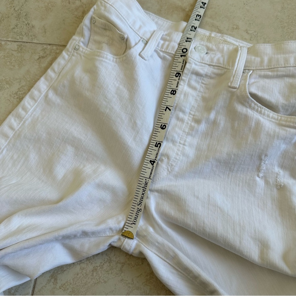 MOTHER DENIM White Tomcat Roller Chew Almost Innocent Size 27 - Picture 11 of 13